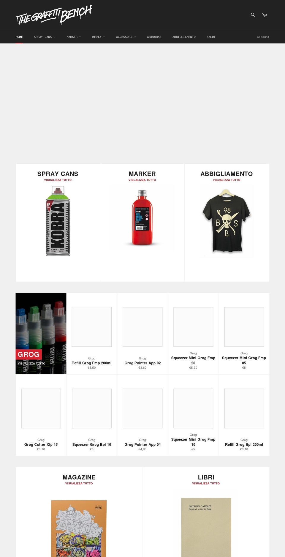 thegraffitibench.com shopify website screenshot