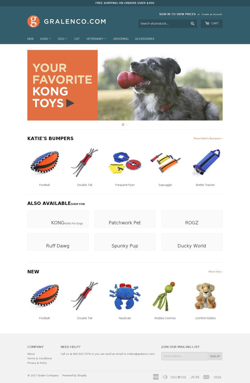 thegralencompany.com shopify website screenshot