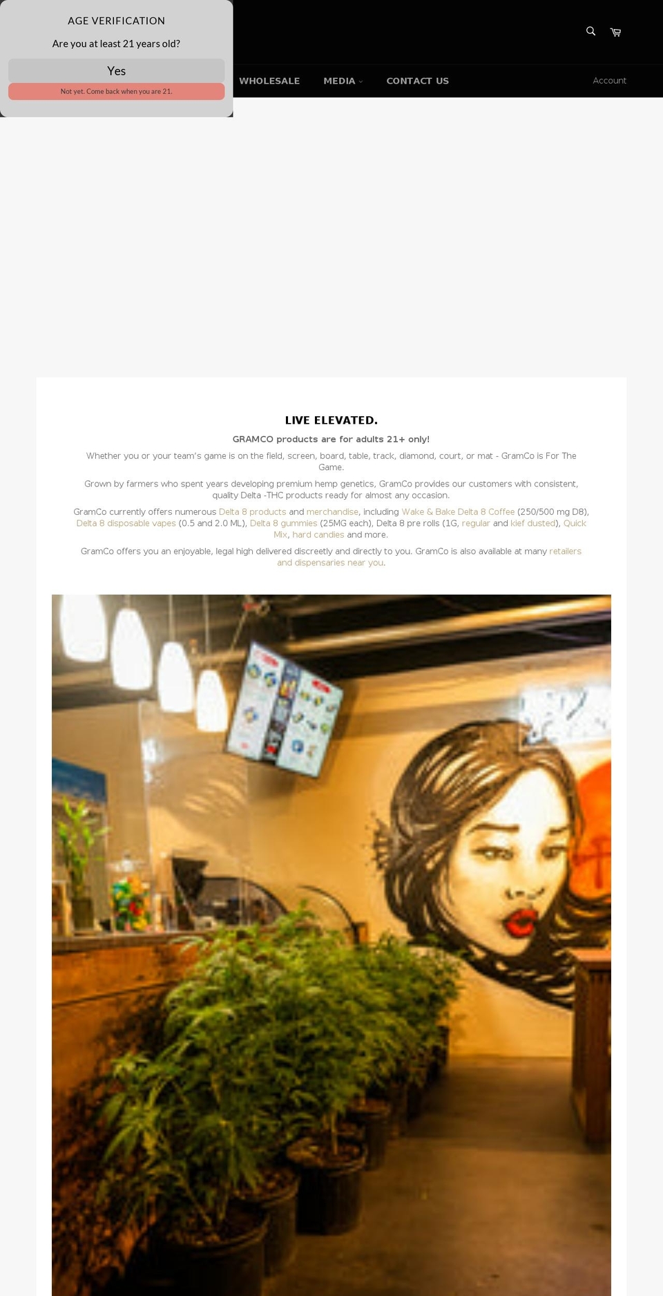 thegramco.com shopify website screenshot