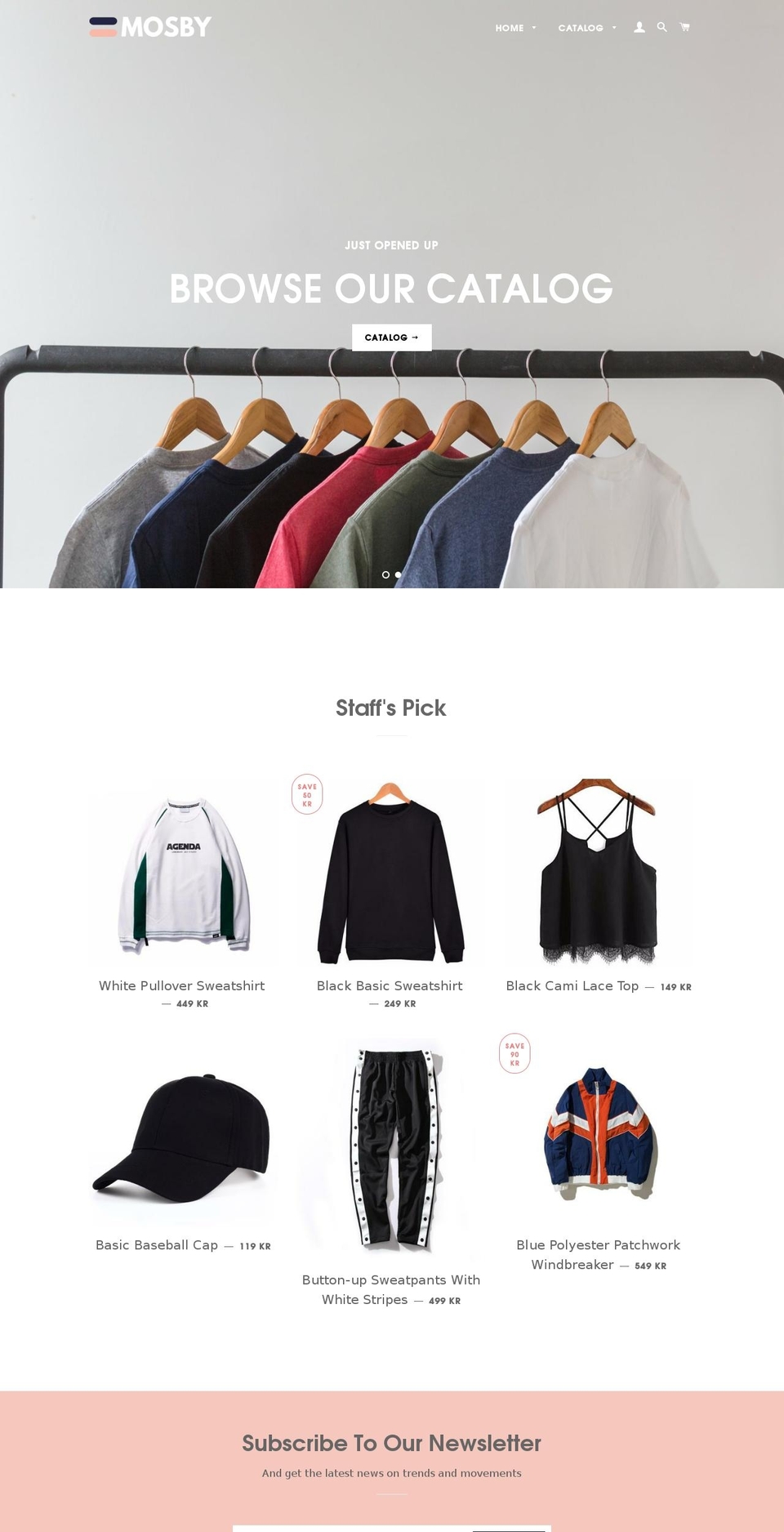 thegrandmosby.com — Shopify storefront screenshot