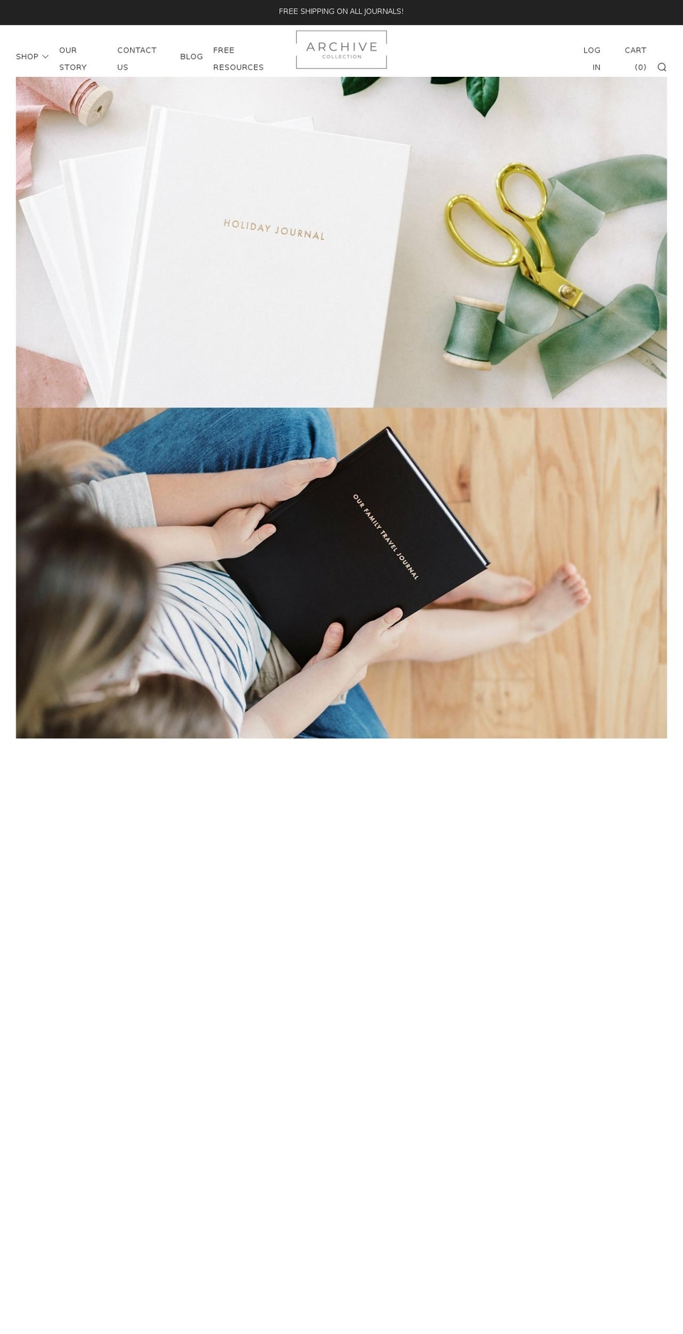 thegrandparentjournal.com shopify website screenshot