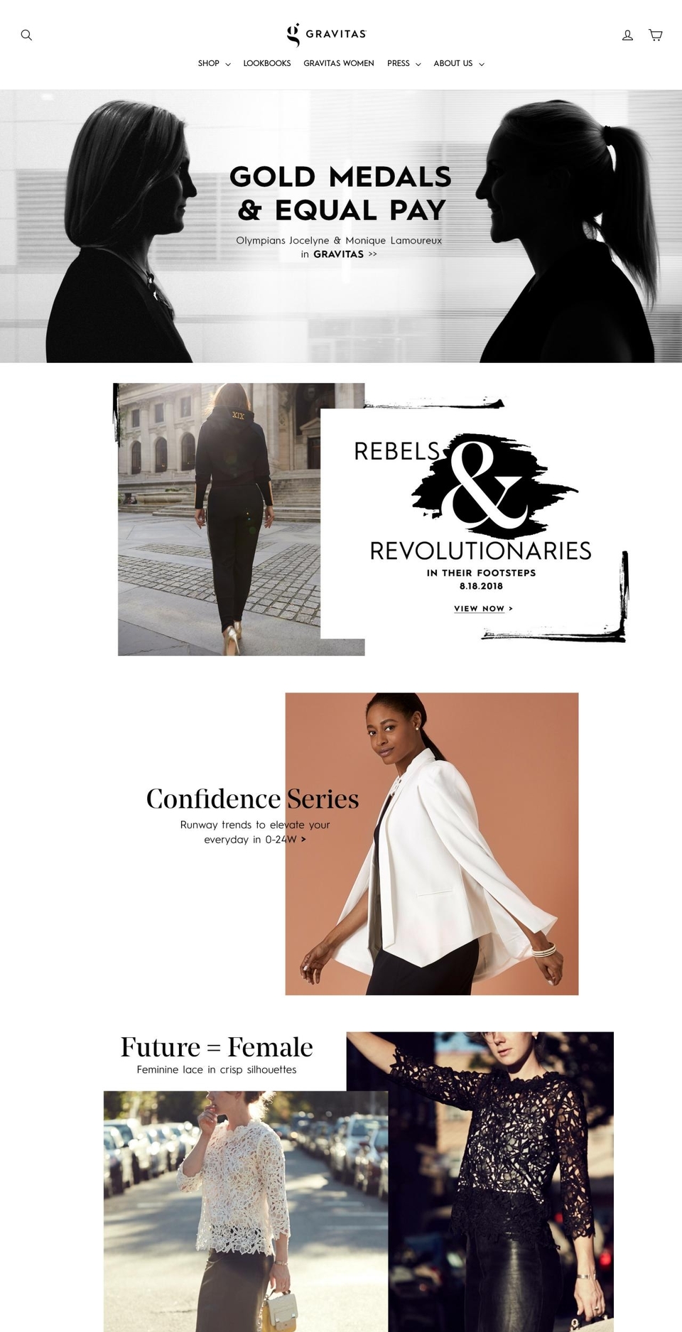 thegravitasproject.com shopify website screenshot