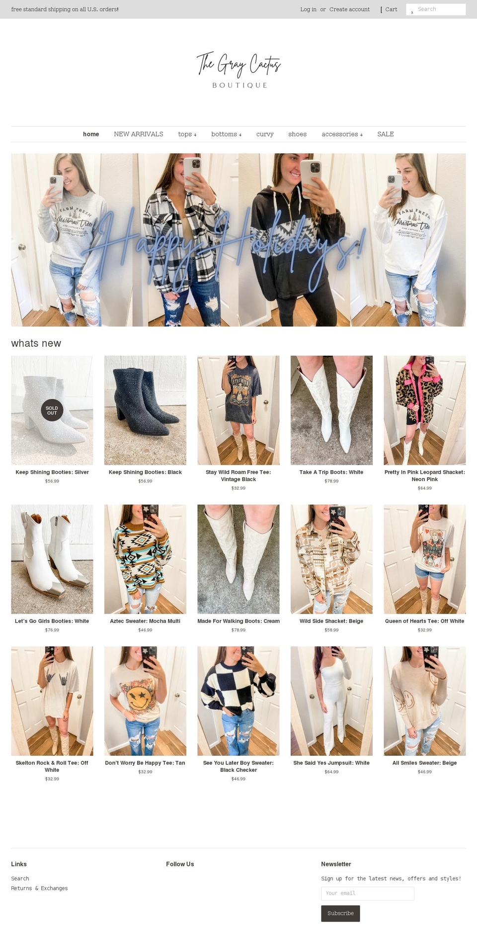 thegraycactus.com shopify website screenshot