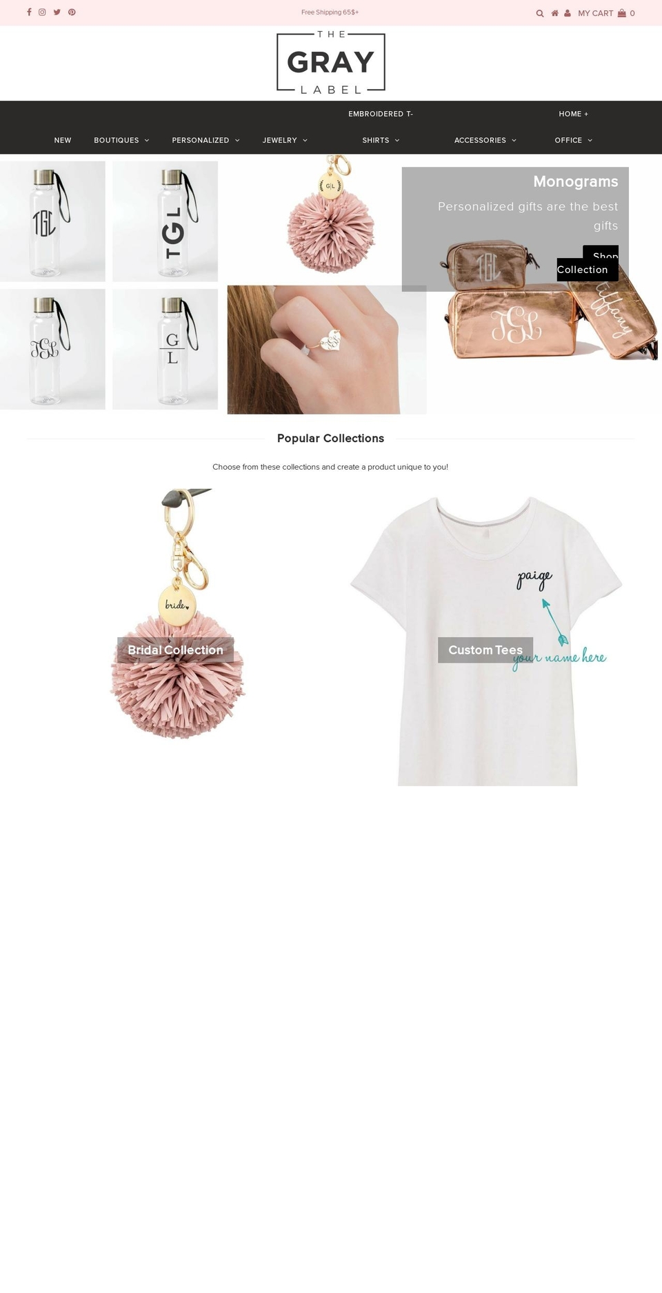 thegraylabel.com — Shopify storefront screenshot