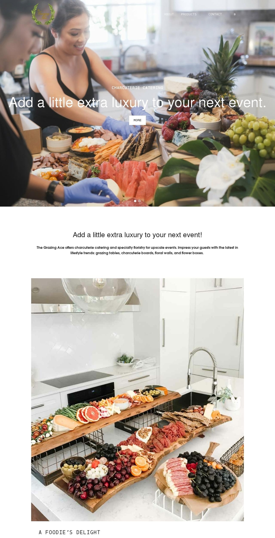 thegrazingace.ca shopify website screenshot