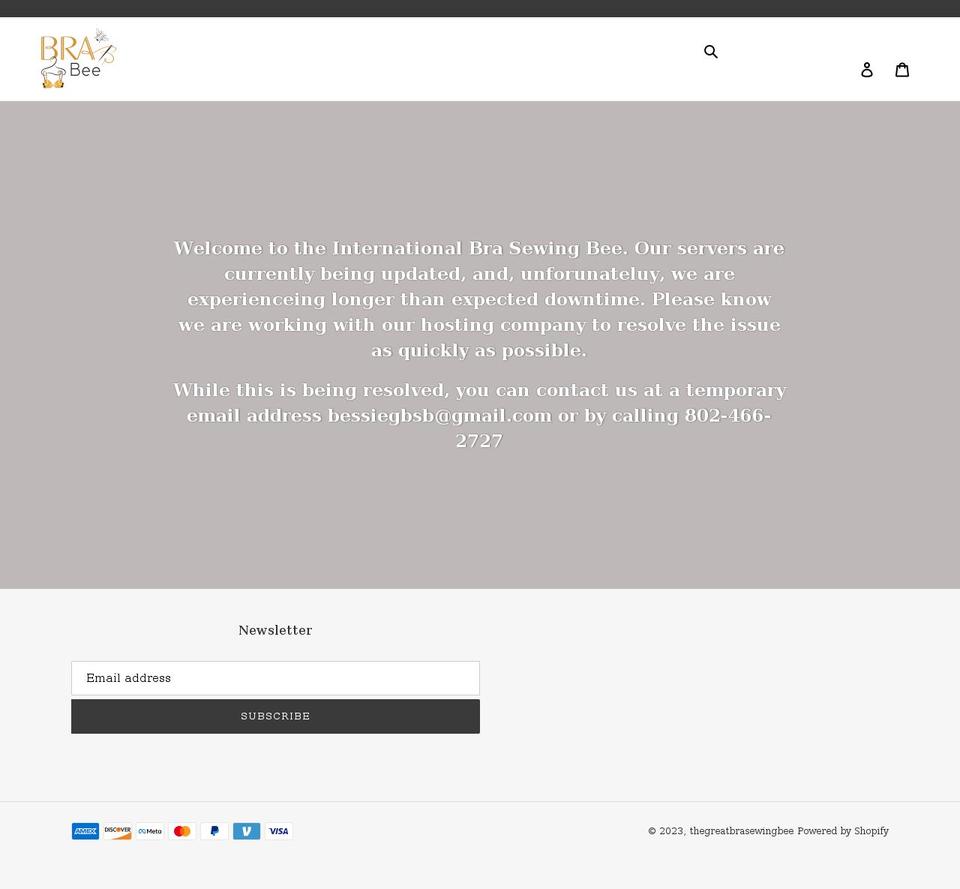 thegreatbrasewingbee.myshopify.com shopify website screenshot