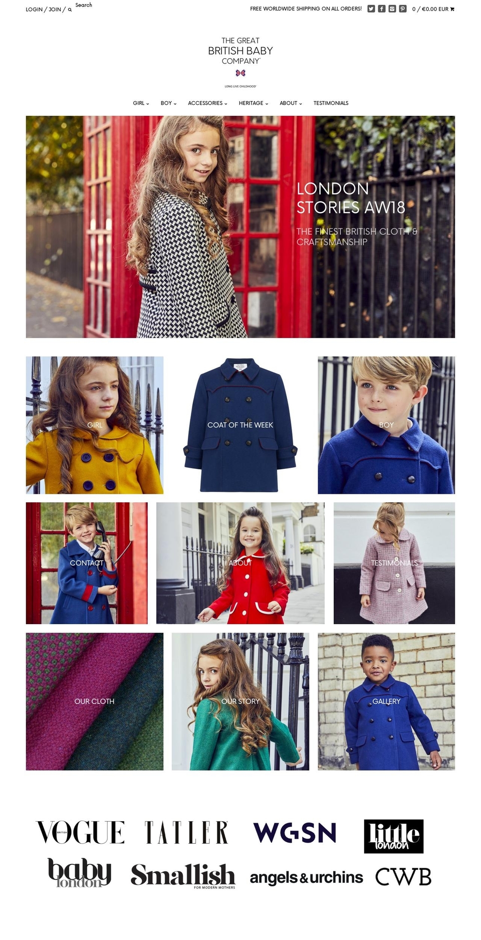 thegreatbritishbabycompany.com shopify website screenshot