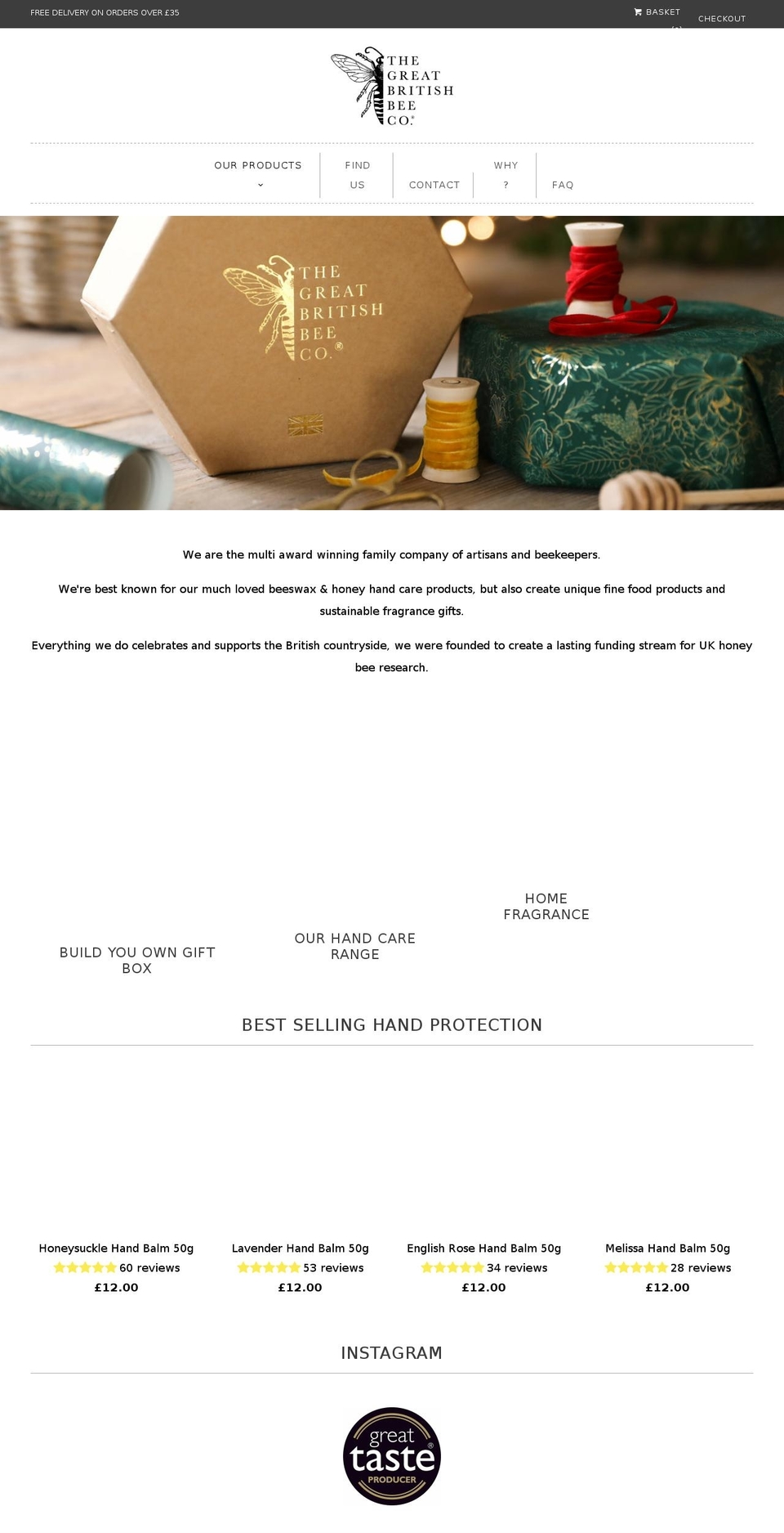 thegreatbritishbeeco.com shopify website screenshot