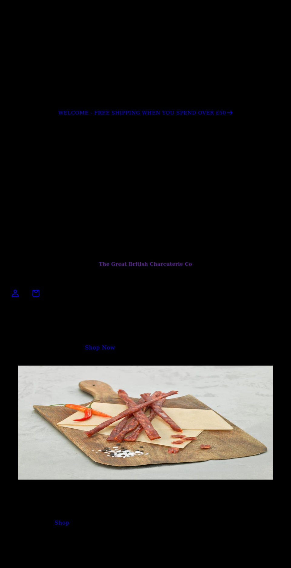 thegreatbritishcharcuterie.co.uk shopify website screenshot