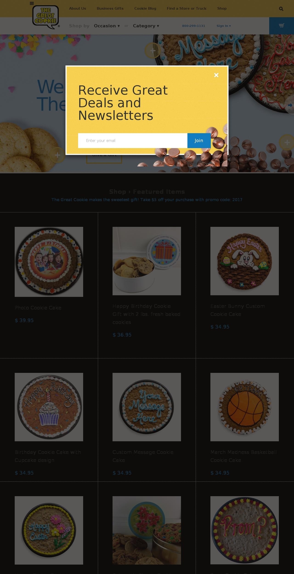 thegreatcookie.info shopify website screenshot