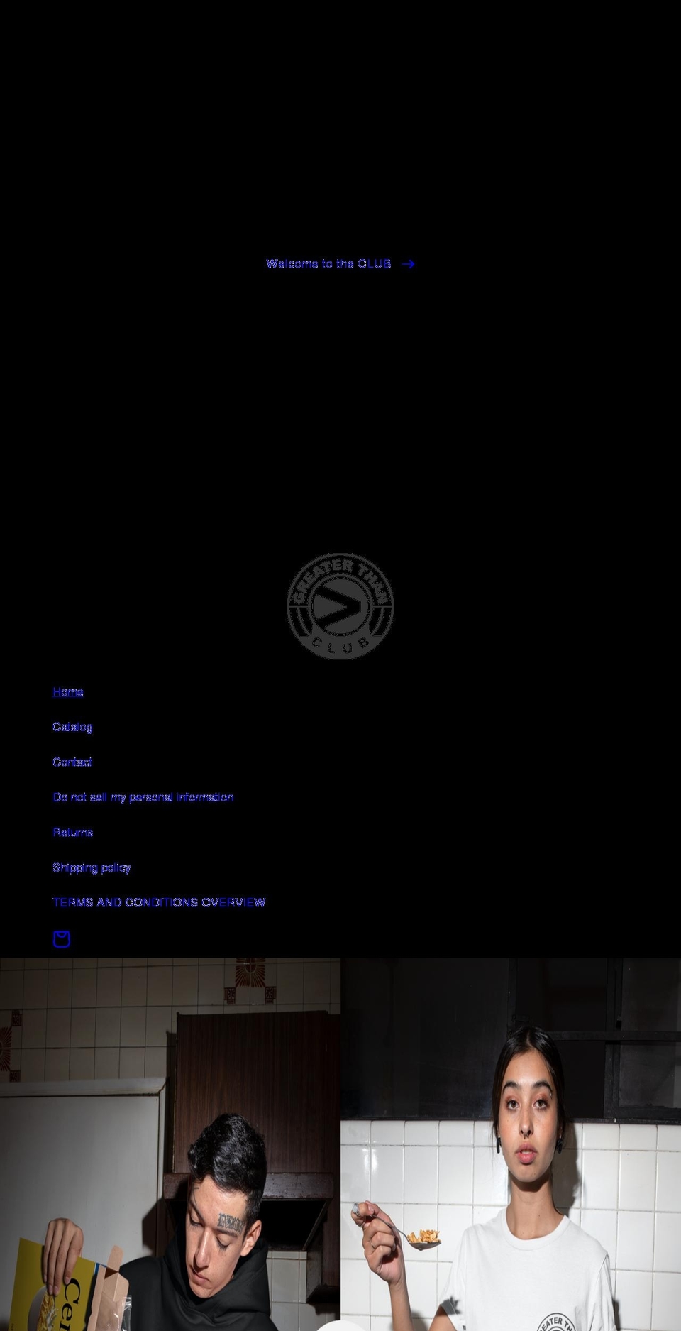 thegreaterthanclub.com shopify website screenshot