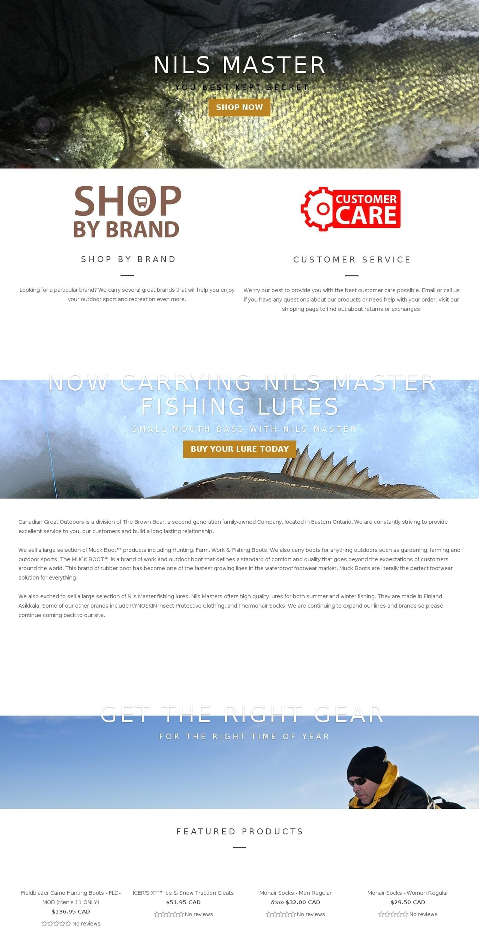 thegreatoutdoorscanada.com shopify website screenshot