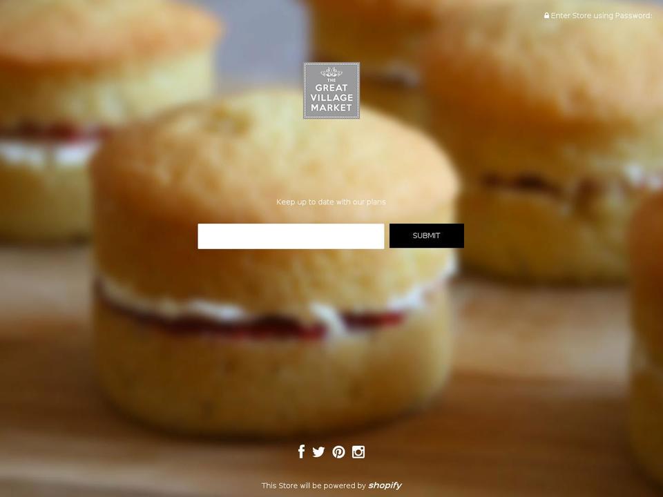 thegreatvillagemarket.com shopify website screenshot