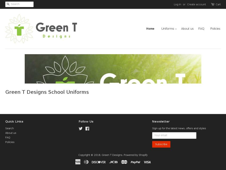 thegreent.com — Shopify storefront screenshot