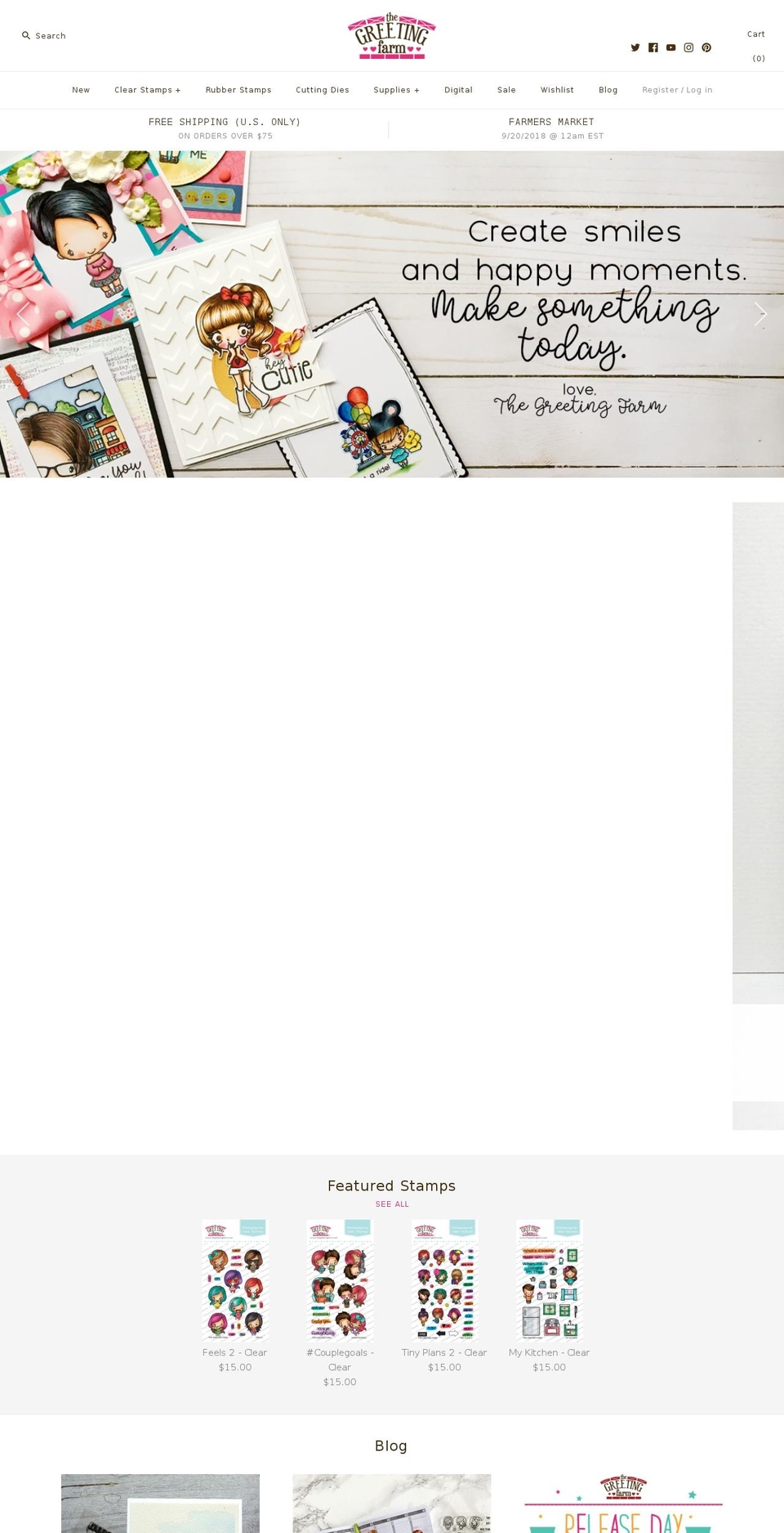 thegreetingfarm.com shopify website screenshot