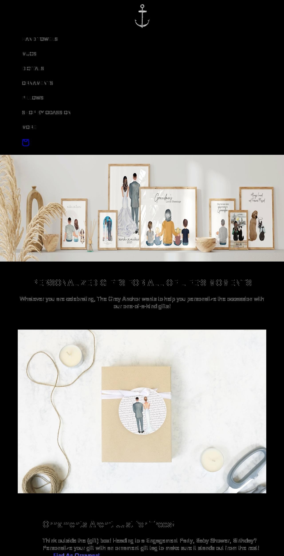 thegreyanchor.com shopify website screenshot