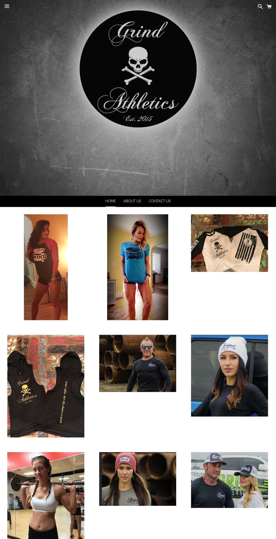 thegrindathletics.com shopify website screenshot