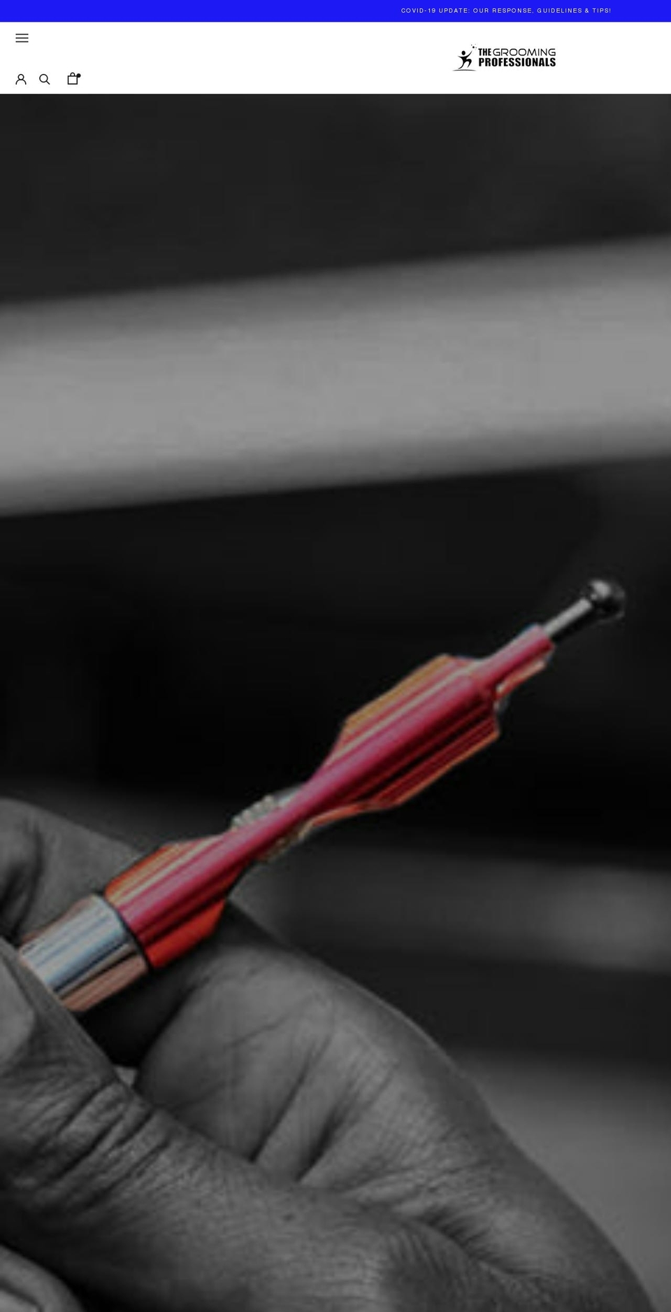 thegroomingprofessionals.com shopify website screenshot