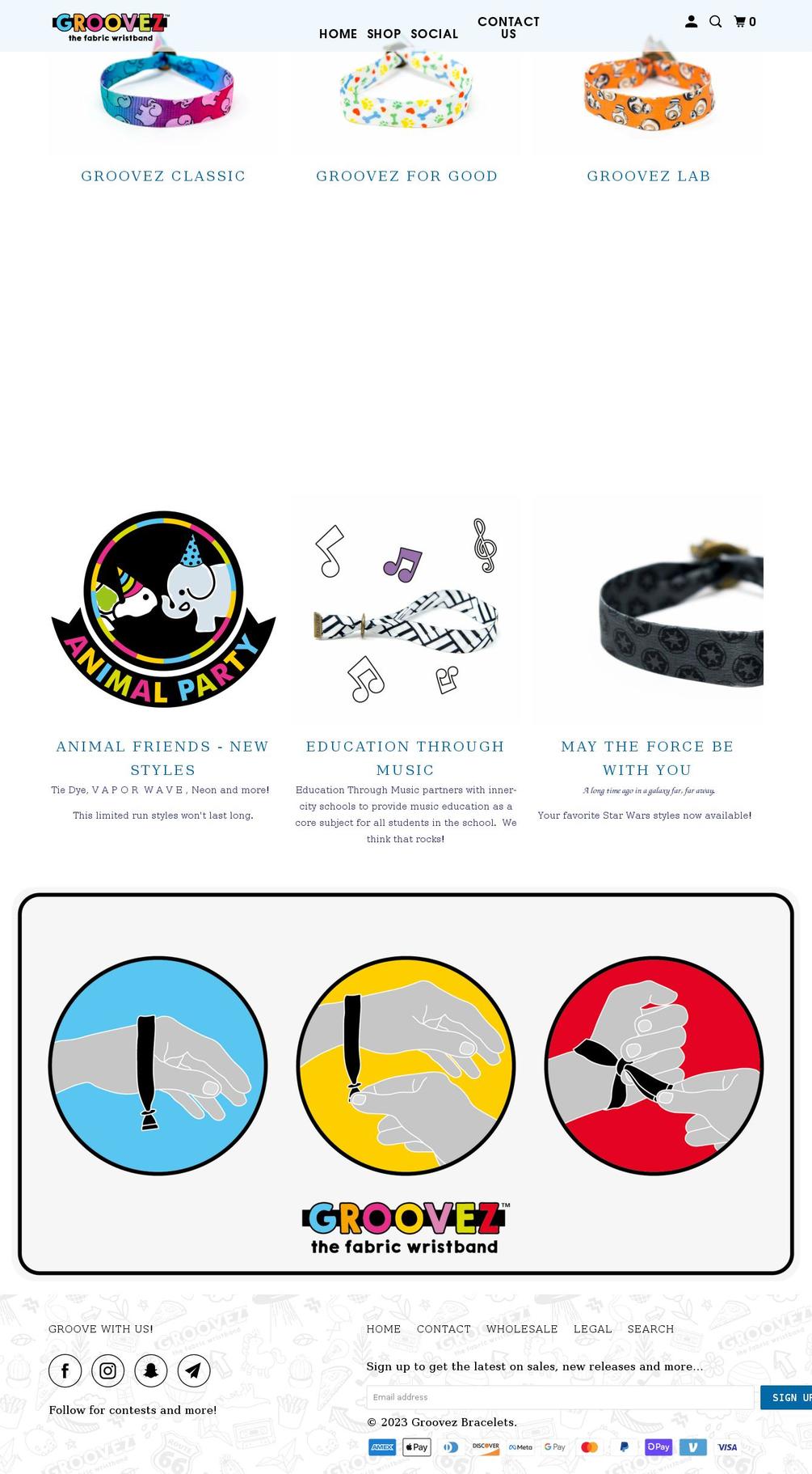 thegroovez.com shopify website screenshot