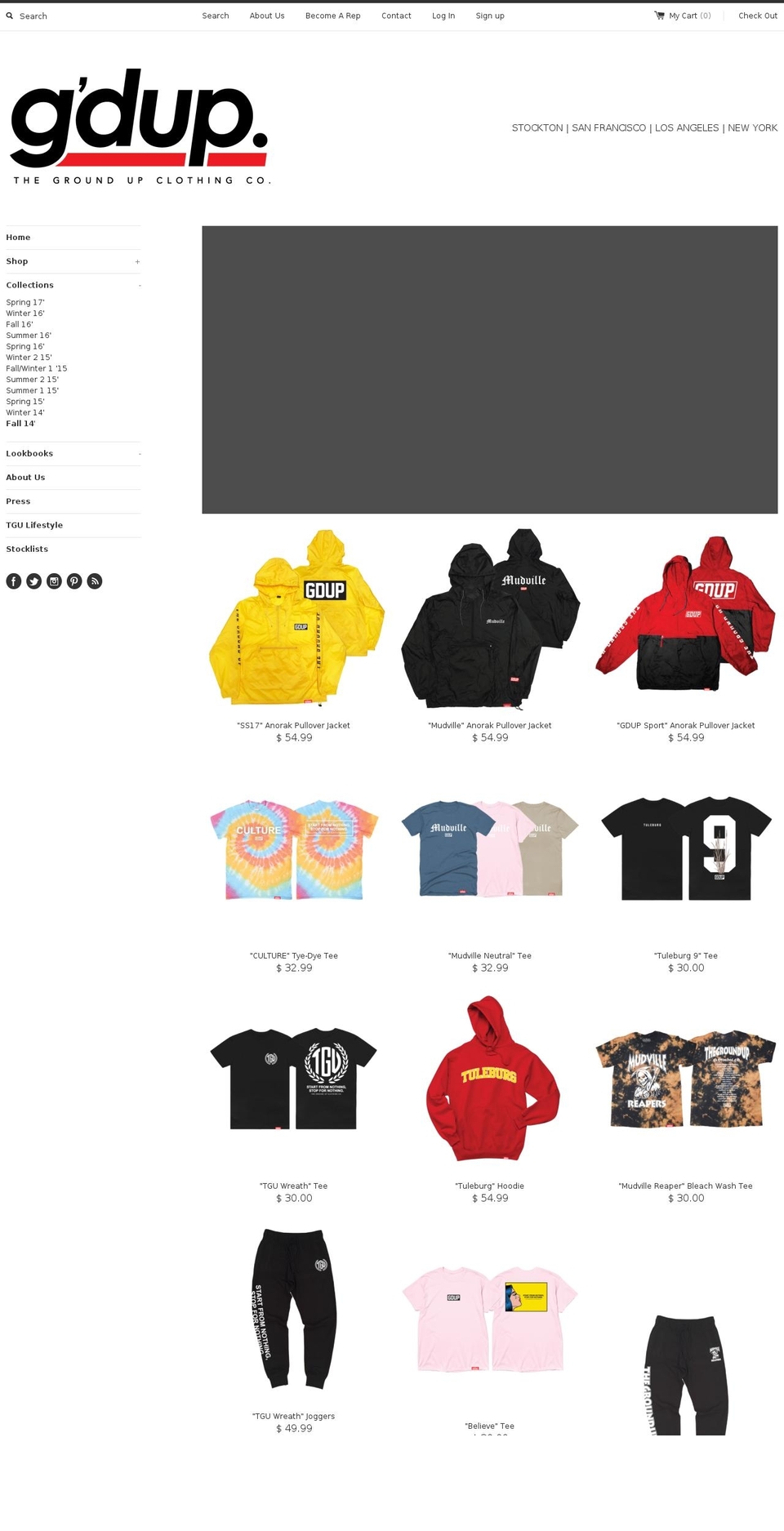 thegroundupclothing.com shopify website screenshot