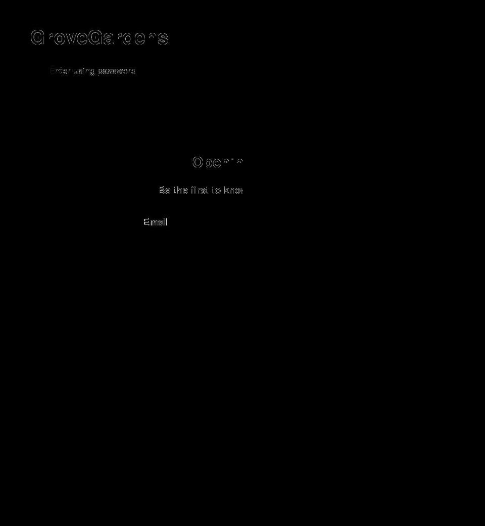 thegrovegardens.com — Shopify storefront screenshot