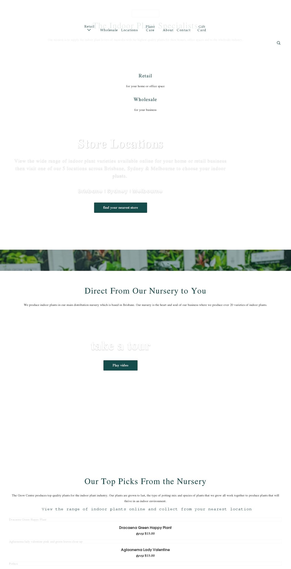 thegrowcentre.com.au shopify website screenshot