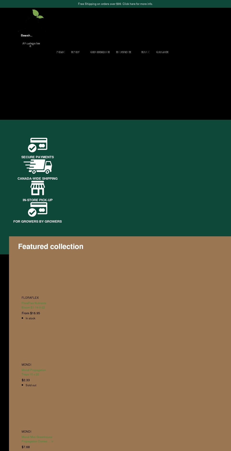 thegrowdepot.ca shopify website screenshot