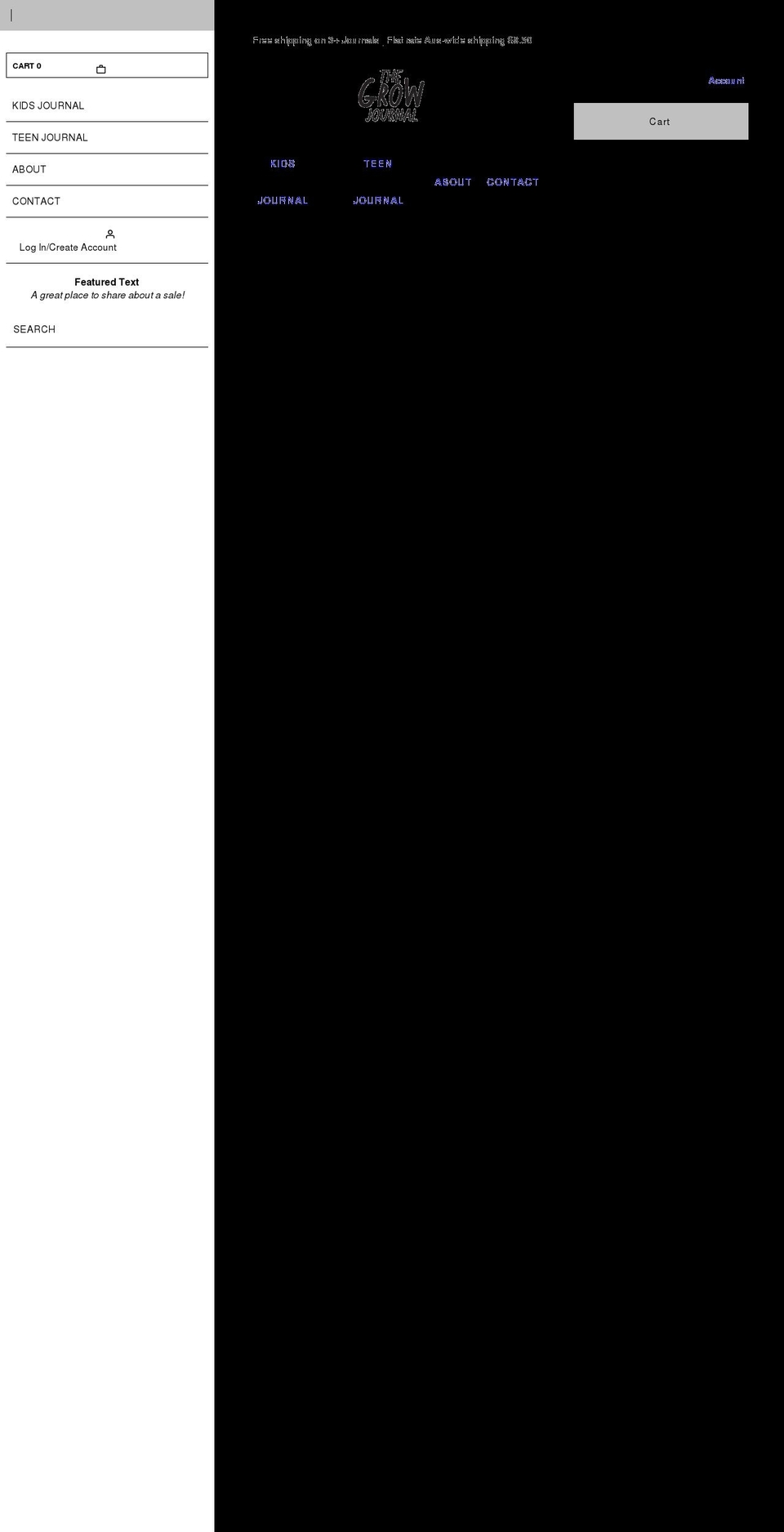 thegrowjournal.com shopify website screenshot