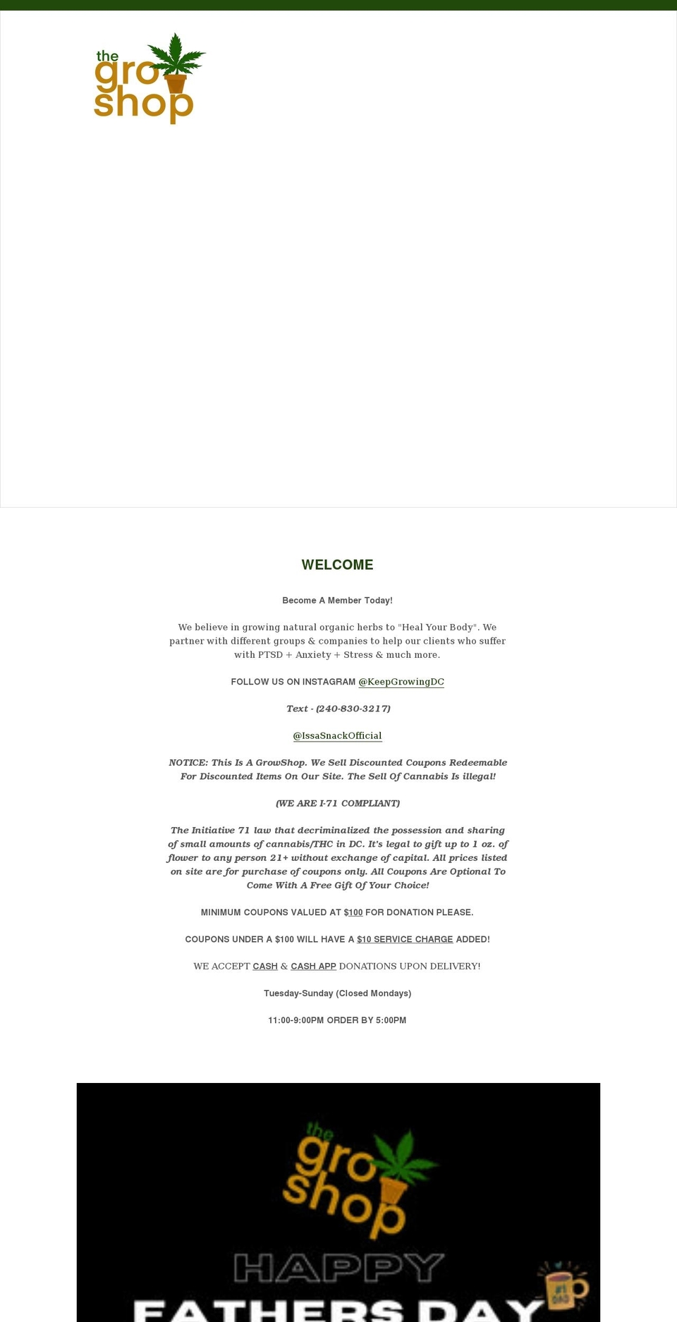 thegrowshop.net shopify website screenshot