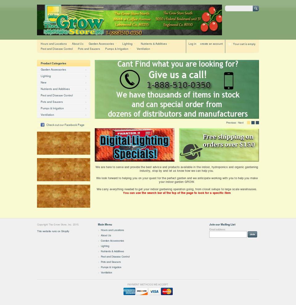 Megatronic Shopify theme site example thegrowstore.com