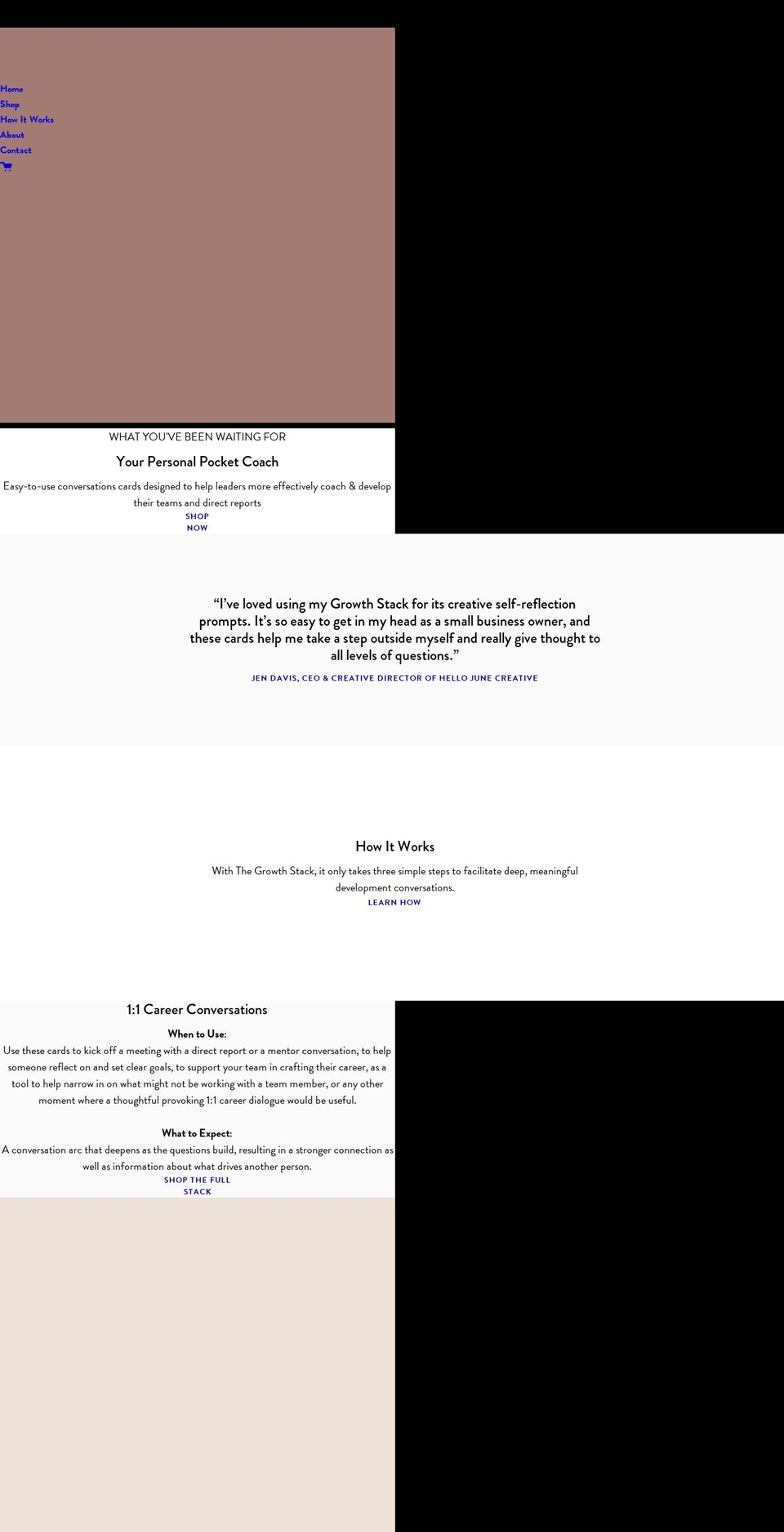 thegrowthstackcards.com shopify website screenshot