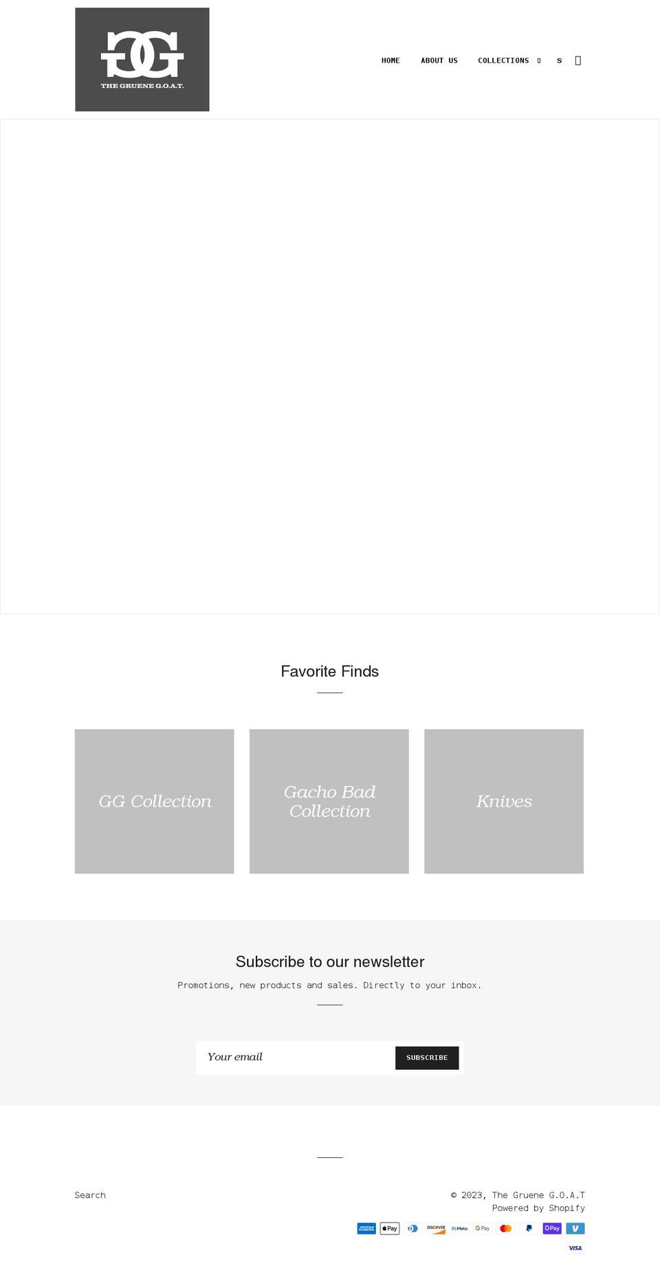 thegruenegoat.com shopify website screenshot