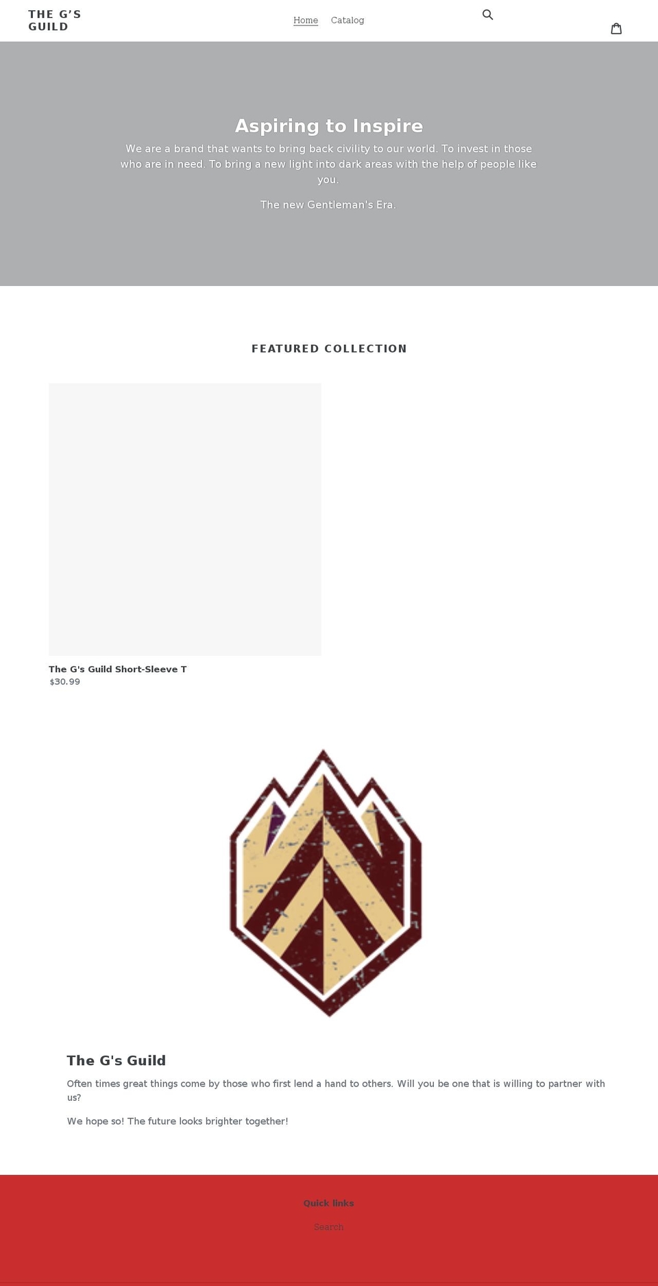 thegsguild.com shopify website screenshot