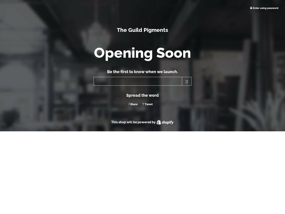 theguildpigments.com — Shopify storefront screenshot