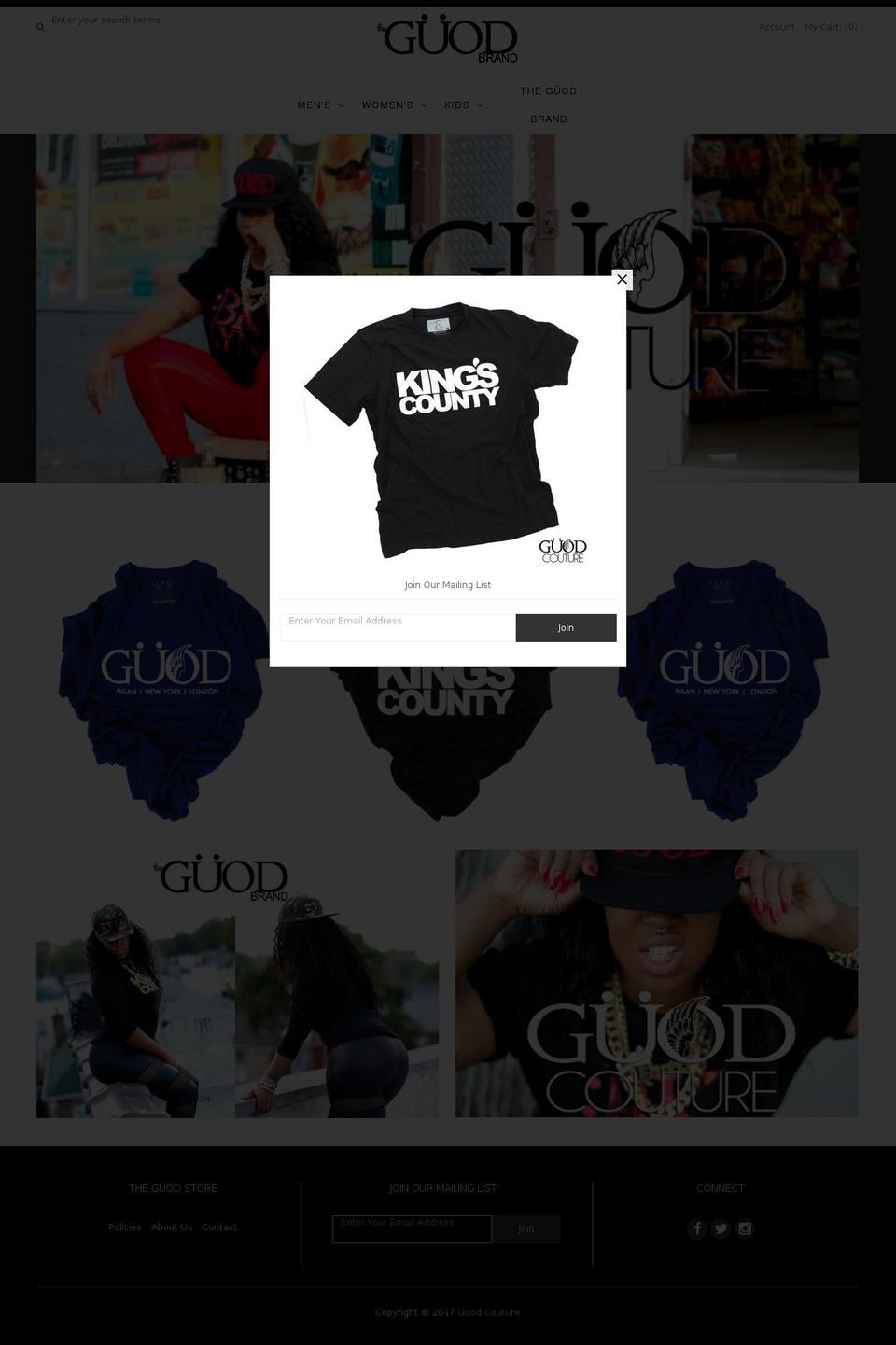 theguodbrand.com shopify website screenshot