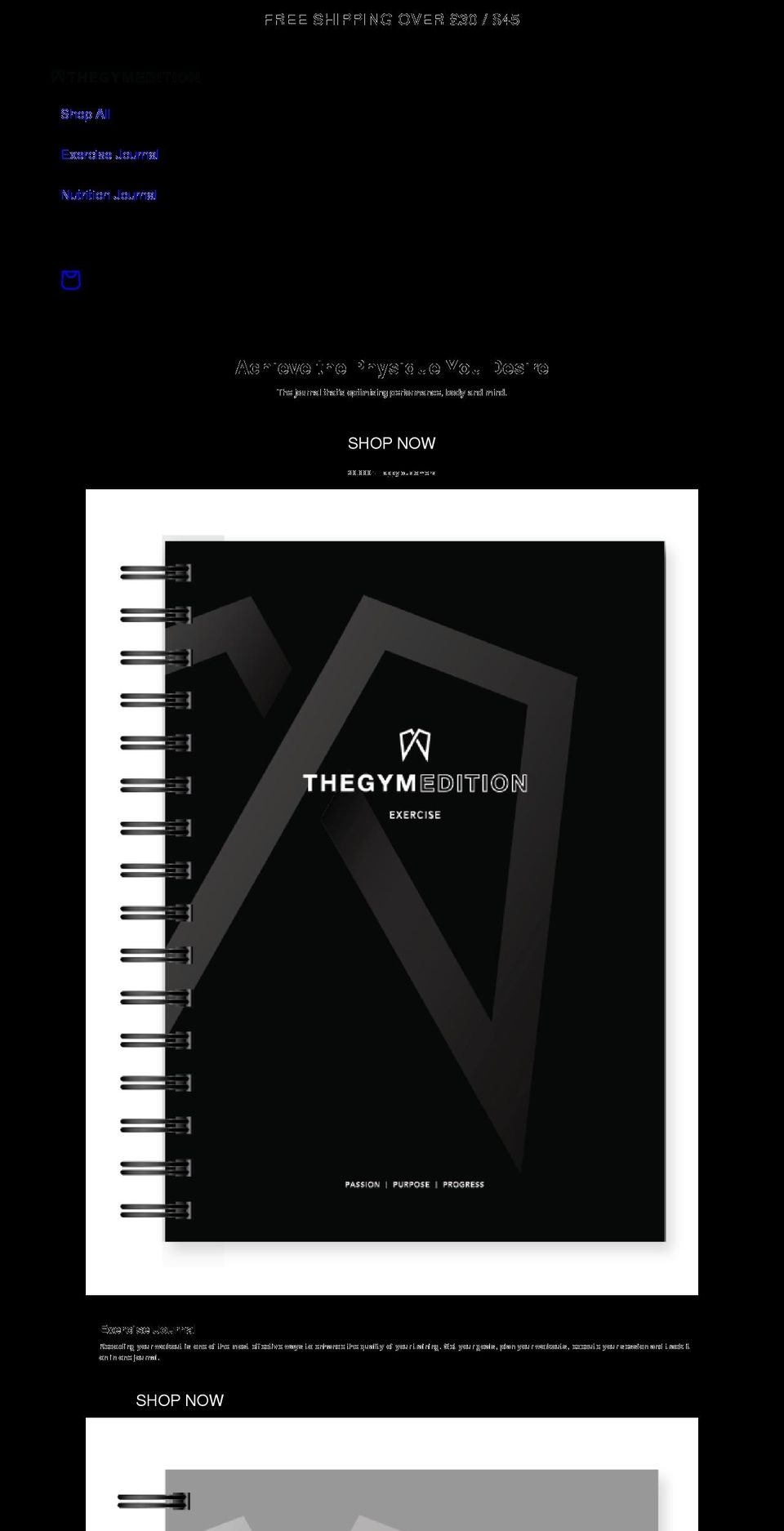 thegymedition.com shopify website screenshot