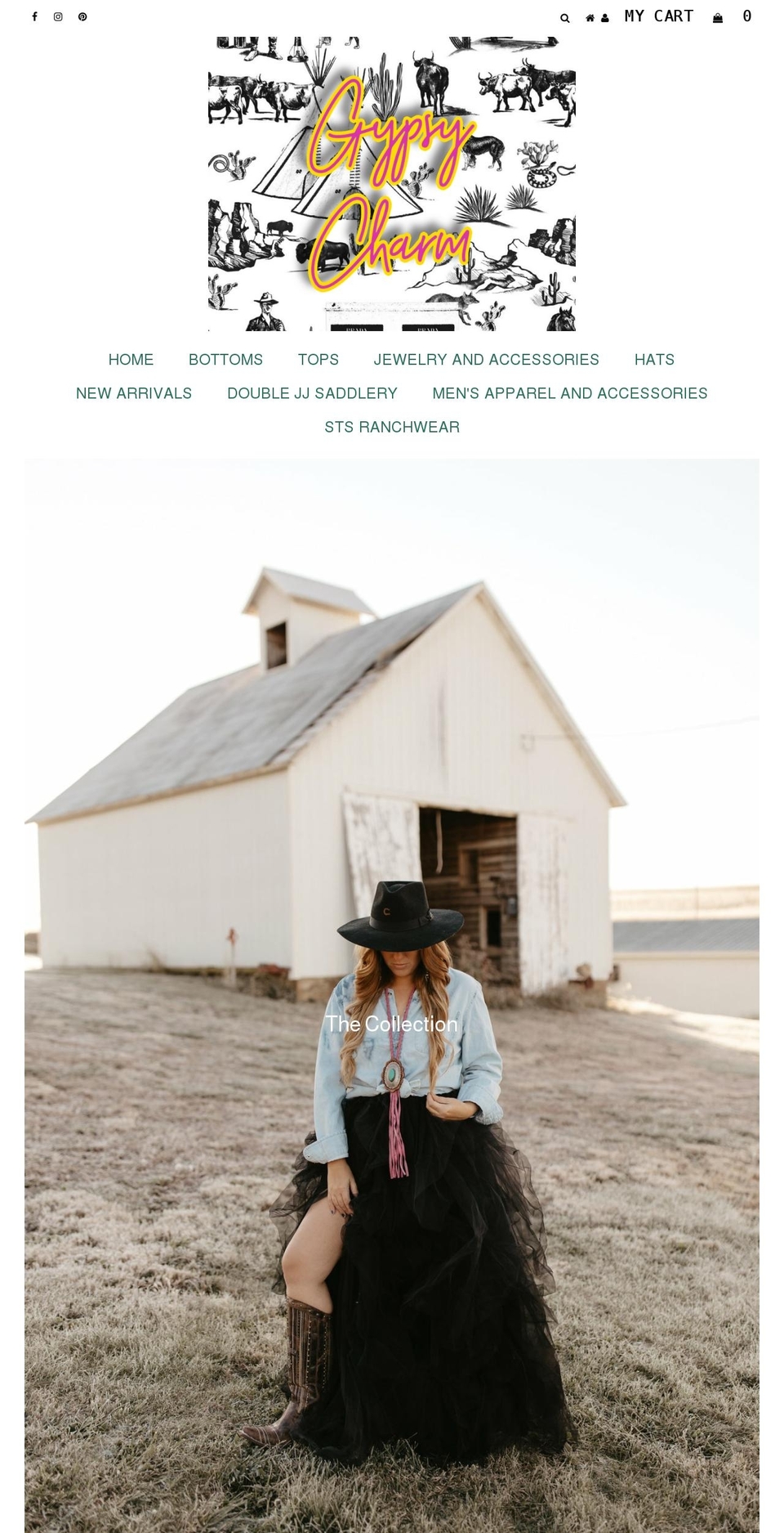 thegypsycharm.com shopify website screenshot