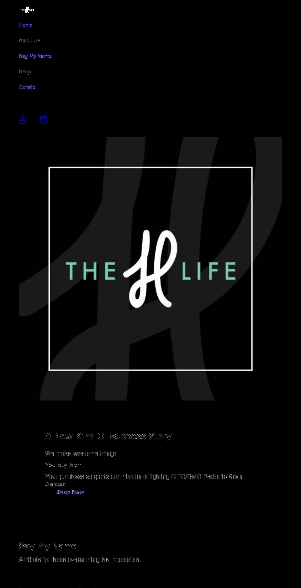 theh.life shopify website screenshot