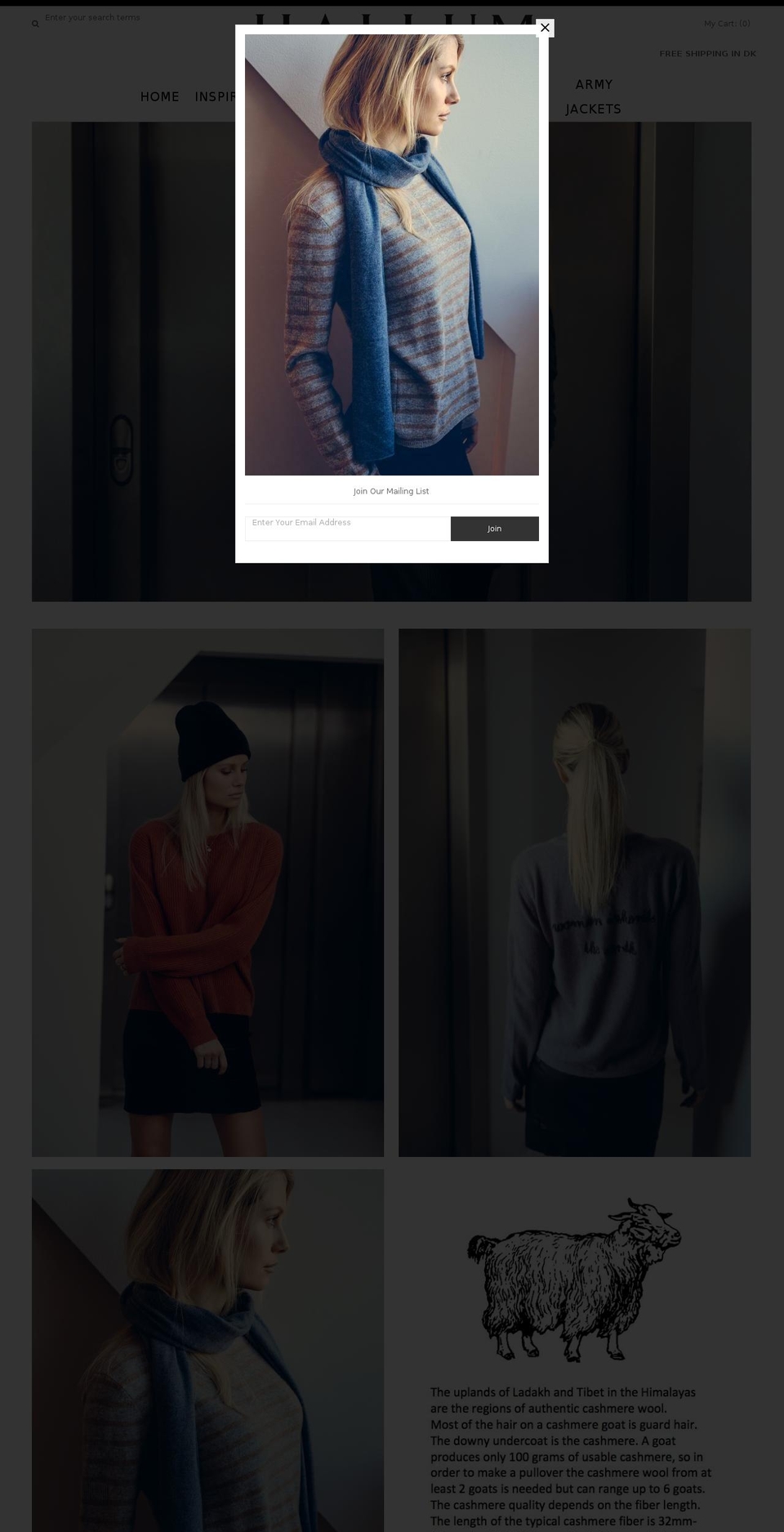 thehagency.dk shopify website screenshot