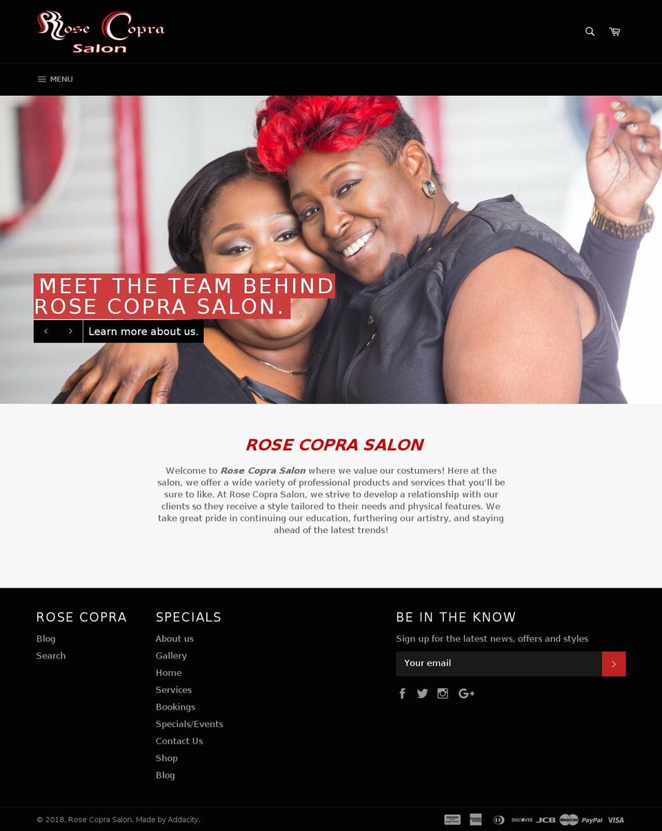 thehairhutstyles.com — Shopify storefront screenshot