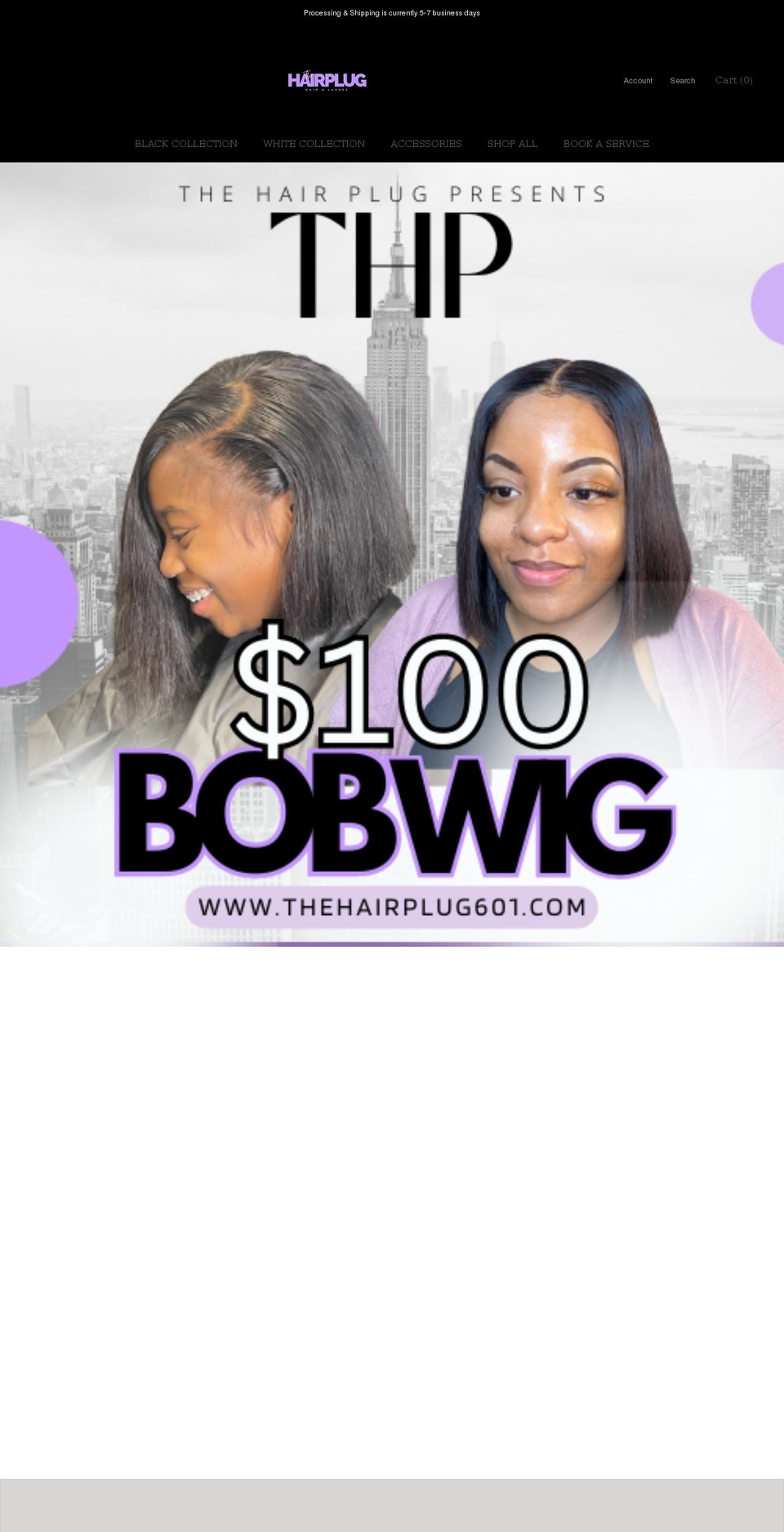 thehairplug601.com shopify website screenshot