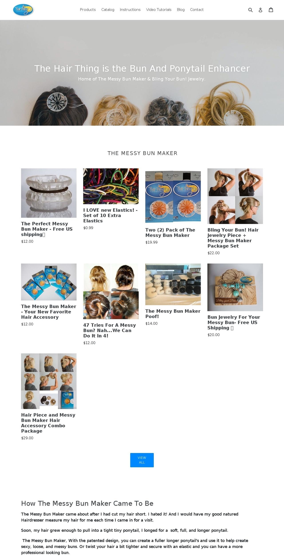thehairthing.com shopify website screenshot