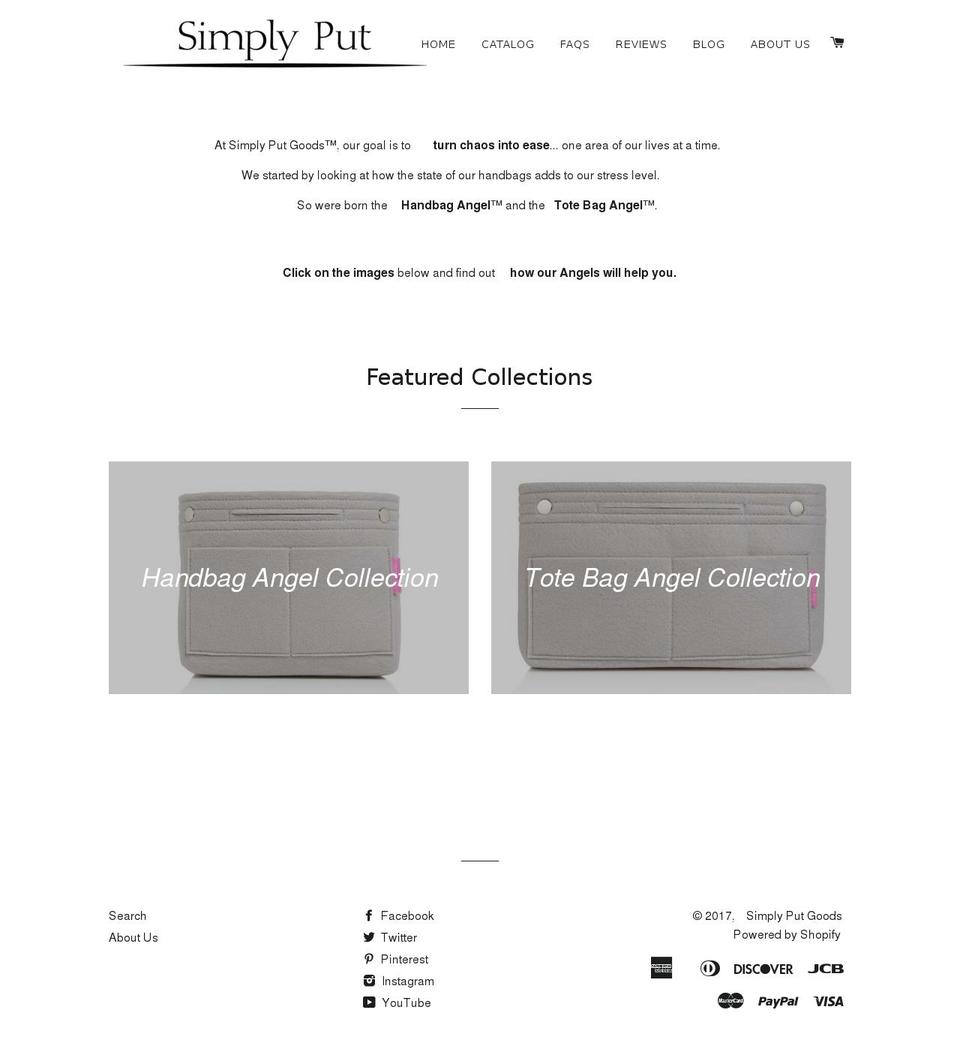 thehandbagangel.com shopify website screenshot