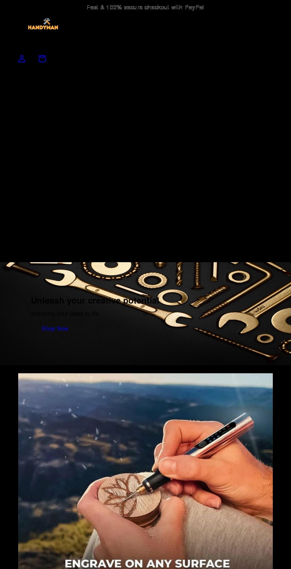 thehandymanstore.com shopify website screenshot