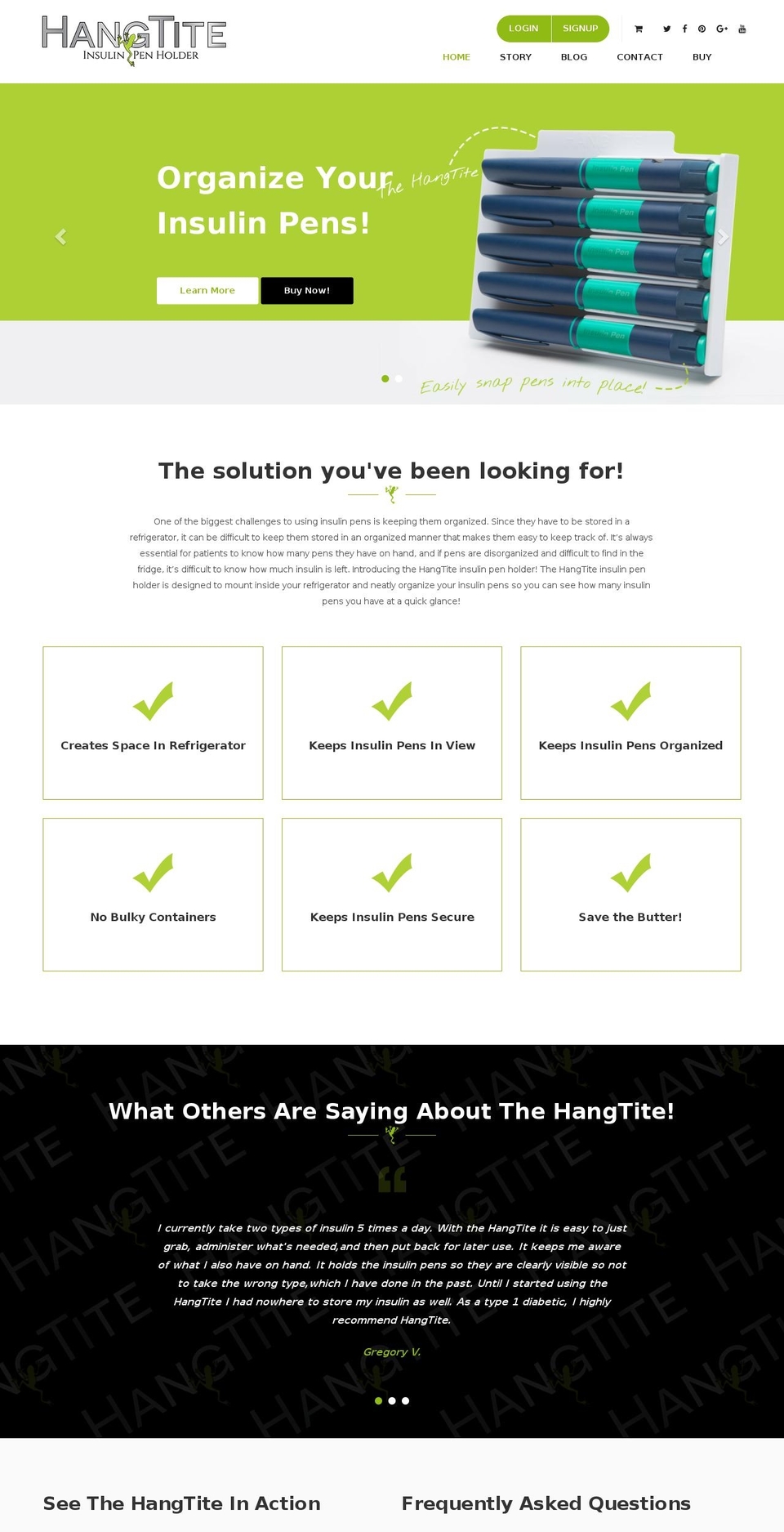 thehangtite.com shopify website screenshot
