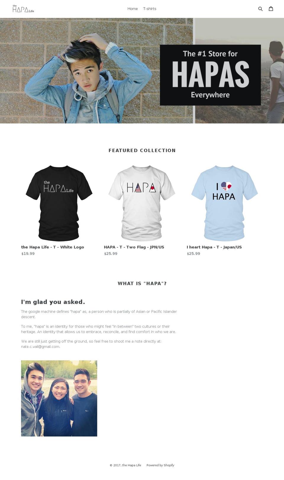 thehapalife.com shopify website screenshot