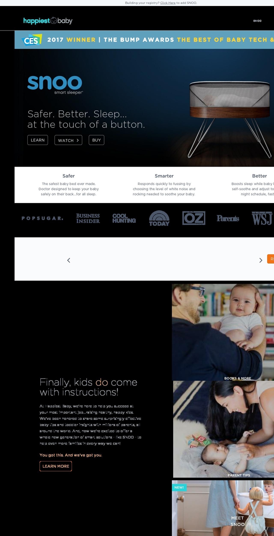 thehappiestbaby.com shopify website screenshot