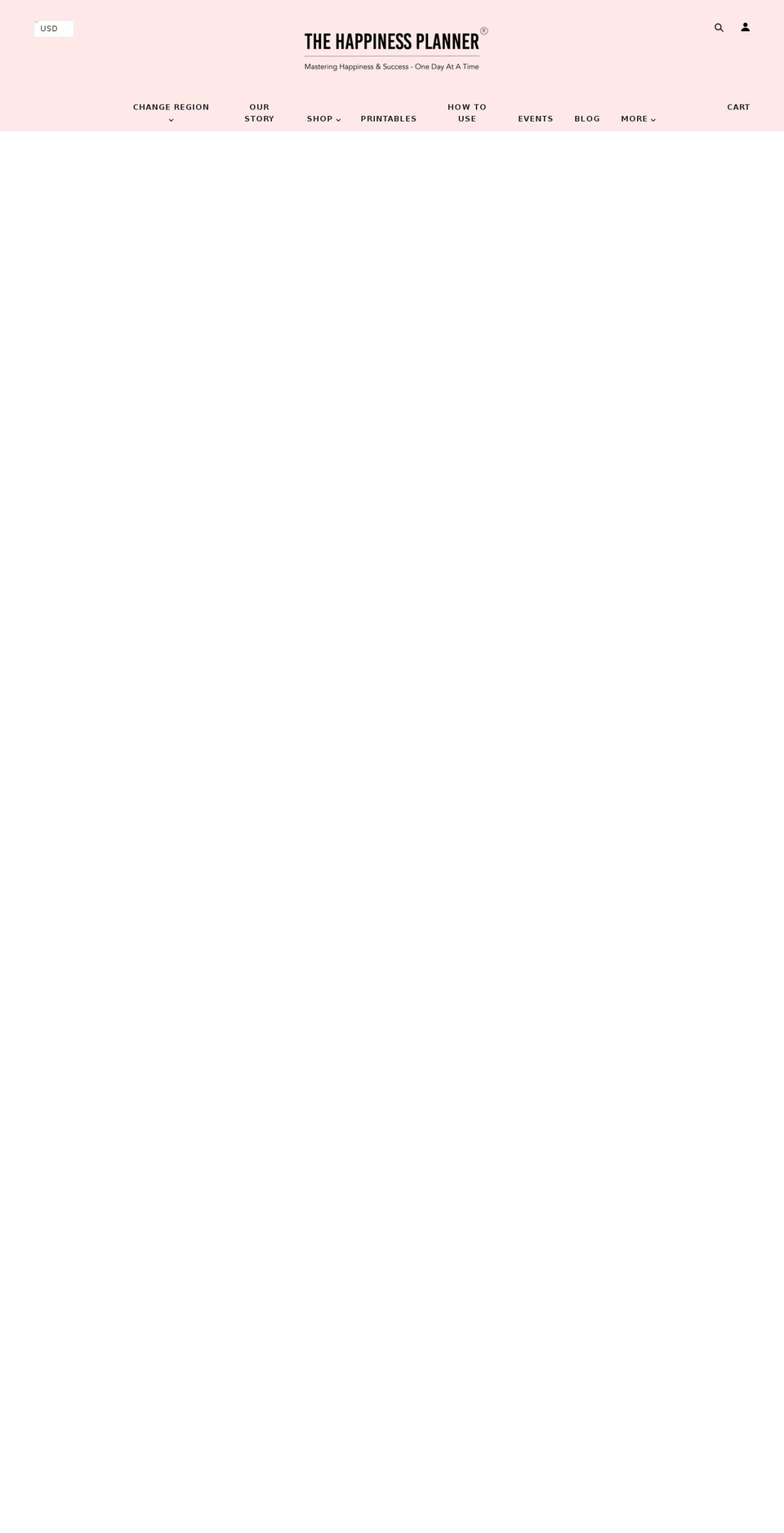 thehappinessplanners.com shopify website screenshot