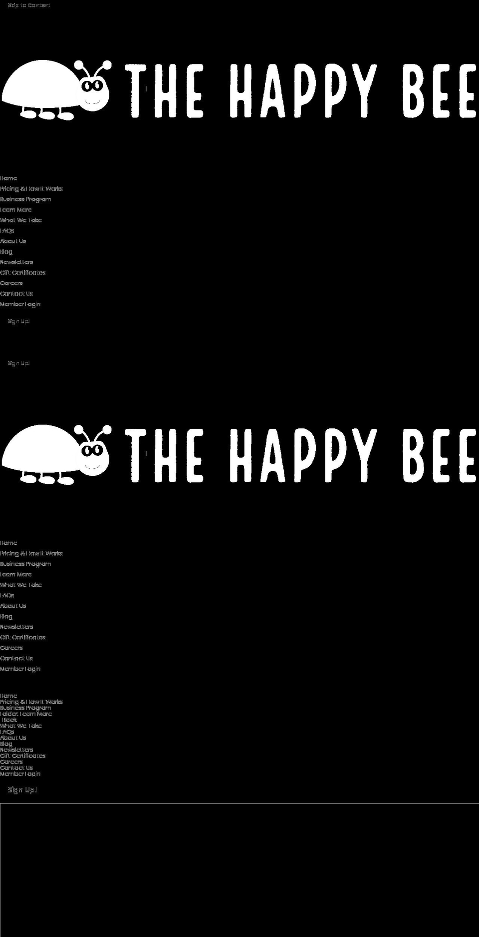 thehappybeetle.com — Shopify storefront screenshot