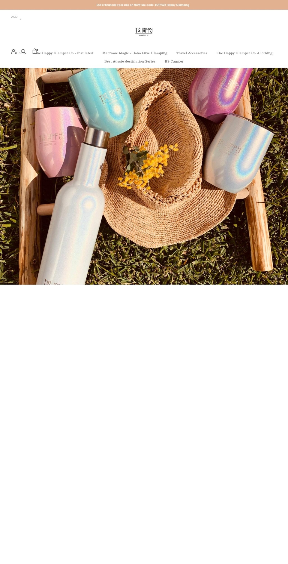 thehappyglamperco.com.au shopify website screenshot